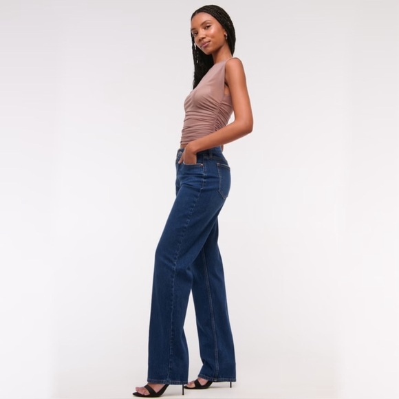 Abercrombie & Fitch Denim - curve love low rise baggy jean